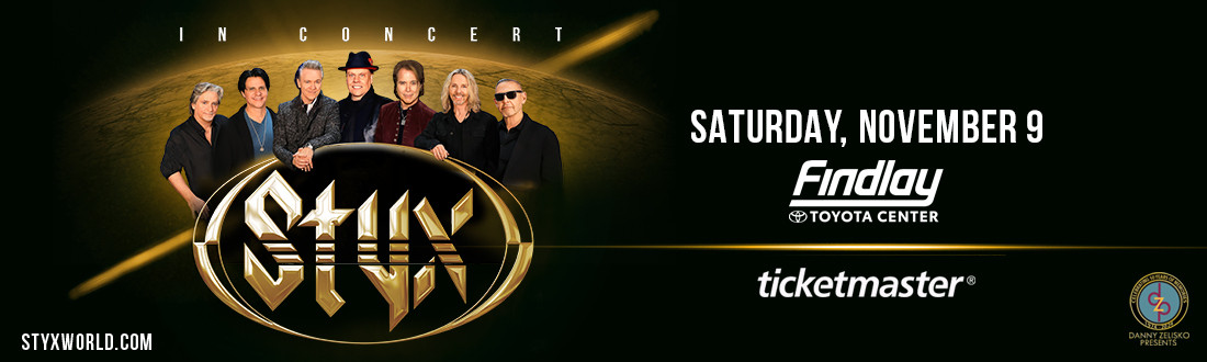 Styx coming to the Findlay Toyota Center on November 9th 2024.