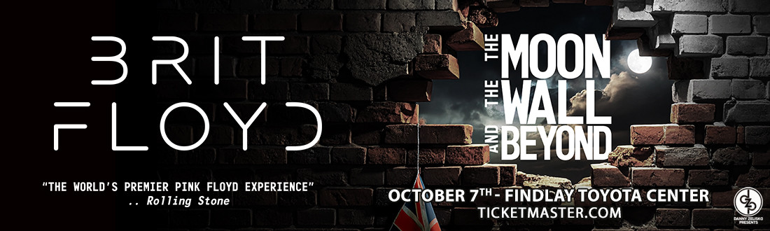 Brit Floyd event banner for October 7 226 show at Findlay Toyota Center in Prescott Valley, AZ
