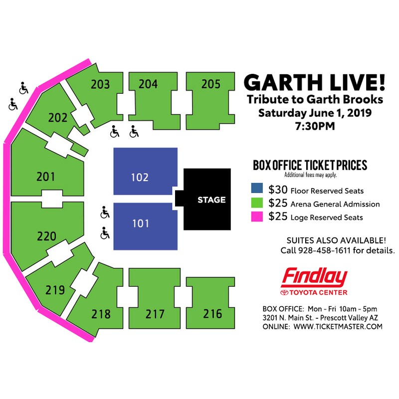 Seating Charts | Findlay Toyota Center