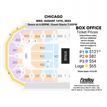 Chicago Seating Chart