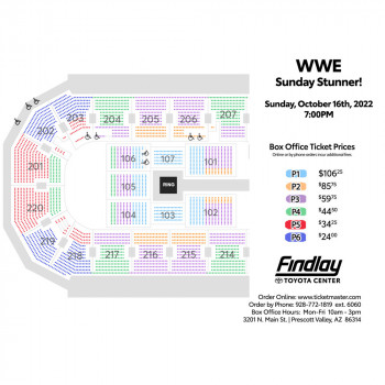 WWE Seating Chart