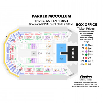 Parker McCollum Seating Chart