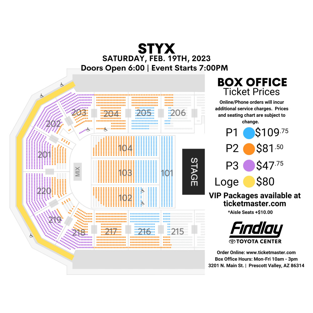 An Evening with Styx Findlay Toyota Center