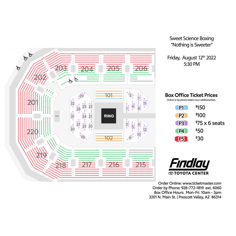 Seating Charts Findlay Toyota Center