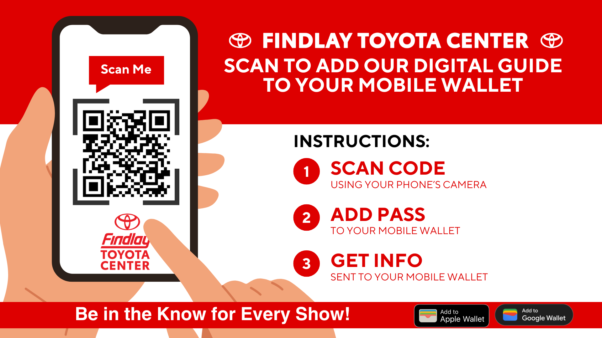 Digital Guide for Mobile Wallet Findlay Toyota Center